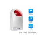 Verbex SR-105 Wireless Indoor and Outdoor Security Siren Strobe Flash Light Horn for Alarm System