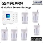 Verbex gsm alarm with 6 Motion Sensor Package Price in Bangladesh